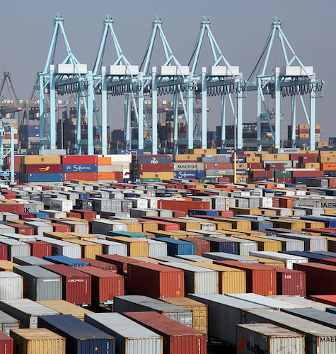 Field trip to the Port of Los Angeles, Thursday, Feb. 18, 2010. San Pedro, CA.  Photo by Eric Draper